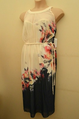 little mistress pleated maxi dress in floral print in cream multi