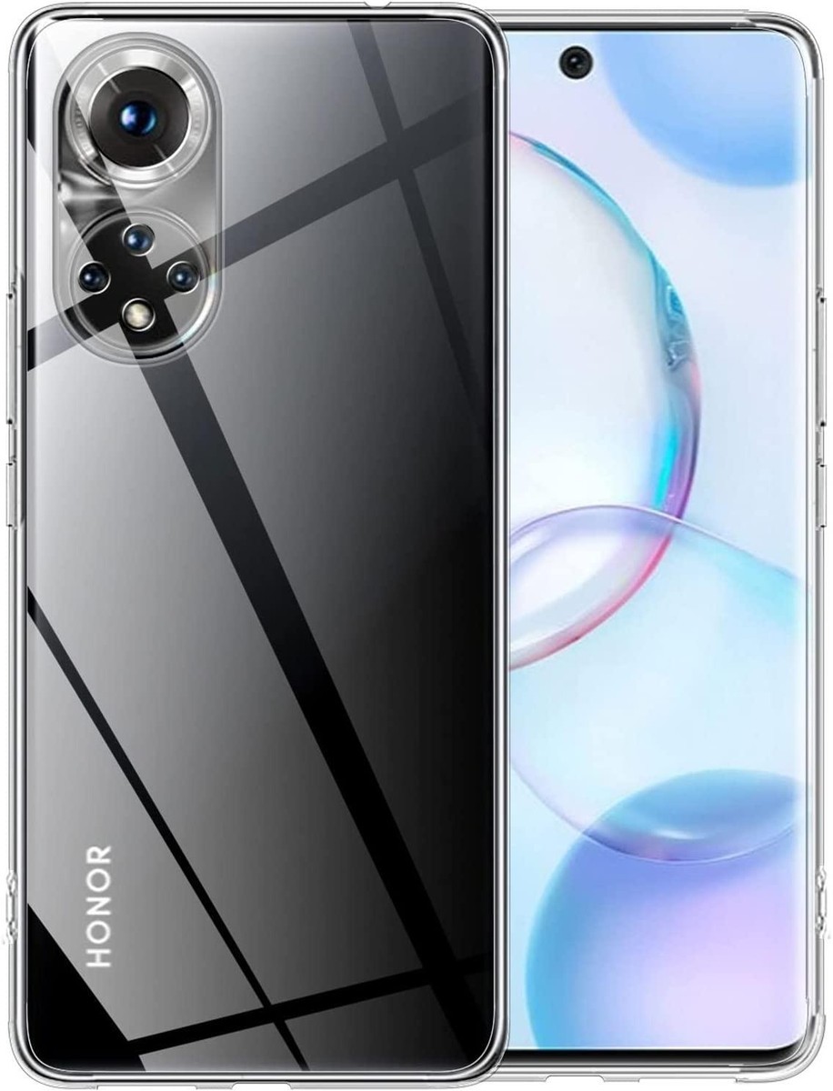 REY Cover in Gel TPU Trasparente per Honor X7, Ultra Sottile 0,33 mm, Morbido Flessibile, Custodia Silicone
