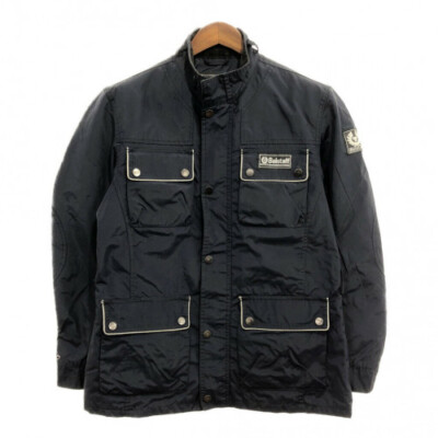 Belstaff Gold Label Nylon Jacket, Motorcycle Wear, Size:2XL Navy