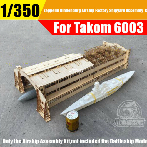 1/350 Zeppelin/Hindenburg Airship Factory Shipyard Assembly Kit for Takom 6003 - Picture 1 of 9