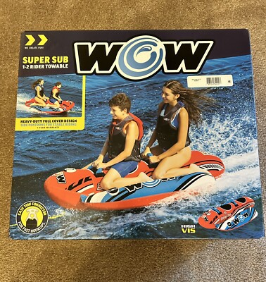 WOW SUPERSUB 1-2 TOWABLE RIDER WATER FLOAT Open Box READ