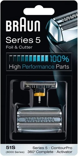 Braun 51S Series 5 Electric Shaver Foil & Cutter Head Replacement 2 Pack Silver - Picture 6 of 6