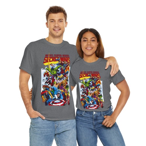 Secret Wars T-Shirt - Marvel Comics - 80s Series - Spider-man, Wolverine, Hulk - 第 41/65 張圖片