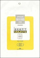 Scott/Prinz Pre-Cut Souvenir Sheets Small Panes Stamp Mounts 161x160 #1011 Black