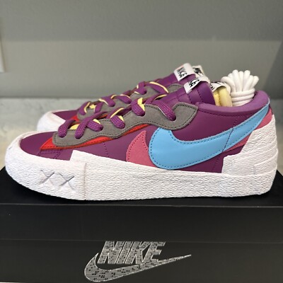 Nike Blazer Low KAWS Sacai Purple Dusk 2021 Size 9 DM7901 500
