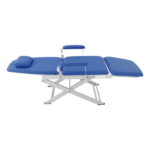 Sedia mobile pieghevole portatile blu sedia dentale indipendente con luce led moderna - Foto 9 di 20