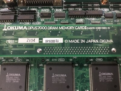 Okuma OPUS7000 SCSI Board E4809-045-157-B A911-2222 With Okuma OPUS7000 SCSI Board E4809-045-157-B A911-2222 With