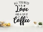 Wall Quote "All you need is love..." Sticker Modern Transfer PVC Decal Decor,