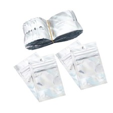 Markeny 200 Pack Rainbow Mylar Zip Lock Bags Aluminum Foil Bags Durable Doubl...