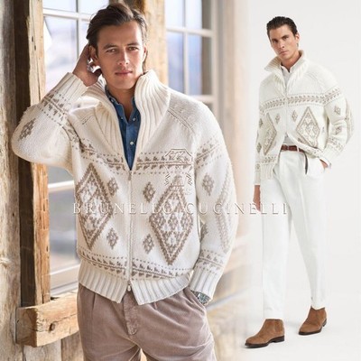 Q48 24-25Aw Superb Cashmere Knit Blouson Brunello Cucinelli