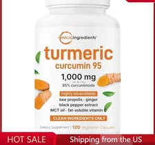 Micro Ingredients Turmeric Curcumin Supplement 1,000mg, 120 Veggie Capsules