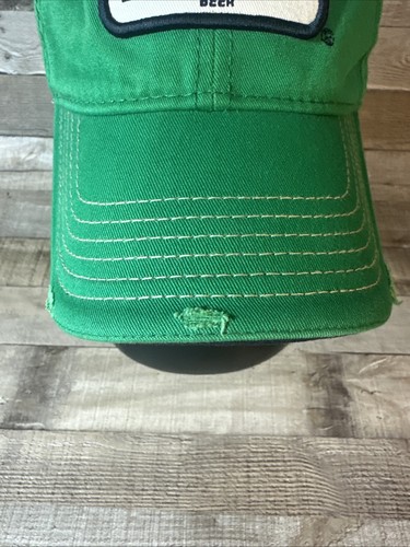 Bud Light Adjustable Strap Distressed Bright Green Adjustable Strap Hat - Picture 2 of 14