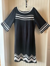Melrose Women's/Teen Sweater Dress Black and White Size Medium