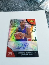 ALANDO TUCKER 2007-08 TOPPS FINEST REFRACTOR AUTO RC SUNS #64