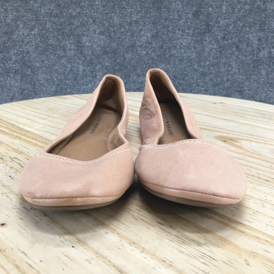 Lucky Brand Shoes Womens 9 M Emmie Casual Slip On Ballet Flats Pink Leather - image 4 of 4