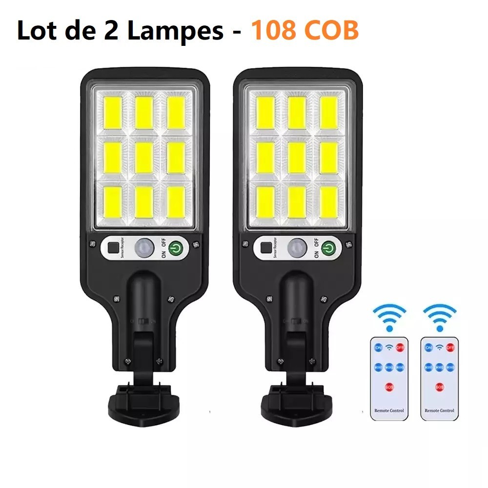 Lampe Solaire Extérieure pour Éclairer la Terrasse et l'Allée de Jardin x2