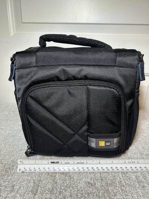 New Case Logic Black Nylon Camera Shoulder Bag, Padded, Strap, Accessory Pockets