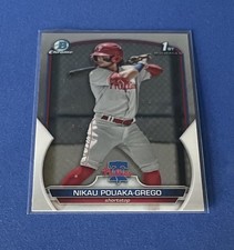 2023 Bowman Chrome Prospects #BCP-89 Nikau Pouaka-Grego Philadelphia Phillies