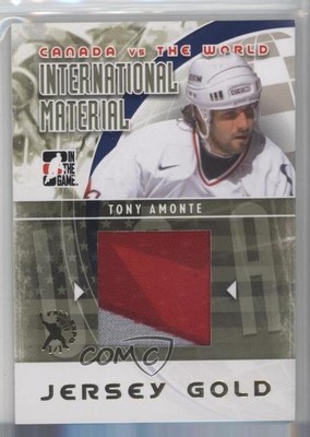 2011 ITG Canada VS the World Gold Jersey Fall Expo 1/1 Tony Amonte #IMM-09 2a8