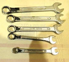 Set of 4 Gedore Combination Wrench Set  Drop Forged India + 1 Gen-Tech Combo