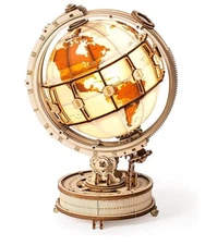 Robotime ROKR Educational 3D Wooden Puzzle Adult Luminous Globe Building ST003