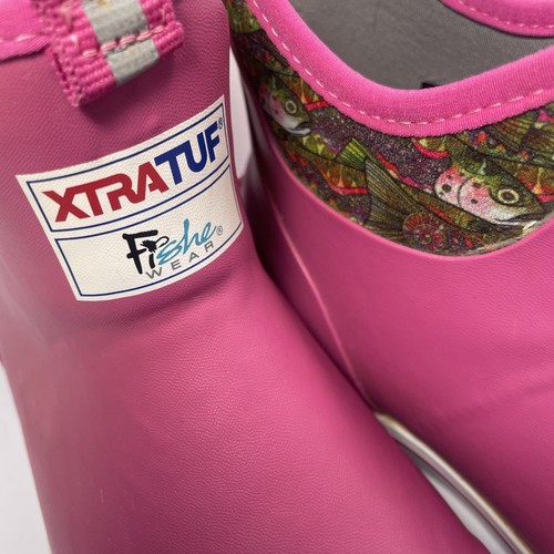 Xtratuf 6in Ankle Deck Boot Pink Lachs Wasserdicht Damengröße 6 37 - Bild 3 von 24