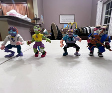 Vintage Playmates TMNT Action Figure Lot 1990 Baxter Stockman Panda Khan Axe
