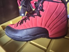 Jordan Air Jordan 12 Retro Reverse Flu Game Red Black High Top Sneakers