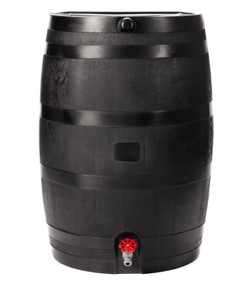 SALE RTS Home Accents Polyethylene 50 Gallon Flat Back Eco Rain Barrel