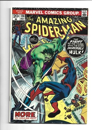 Amazing Spider-man #120, VF- 7.5, Spider-Man vs. The Hulk!