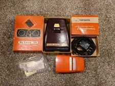 Sawyer's Bi-Lens 35mm Slide Viewer Built In Light & View Master 3-D Transformer