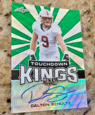 DALTON SCHULTZ AUTO SIGNED STANFORD/TEXANS TOUCHDOWN KINGS METAL DRAFT CARD# 3/5