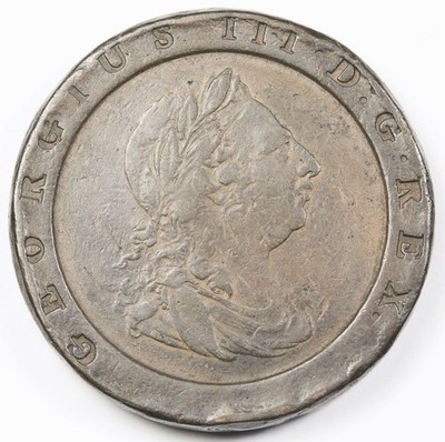 1797 SOHO Great Britain UK GEORGE III BRITANNIA 2 Penny Pence XF Brown Cartwheel