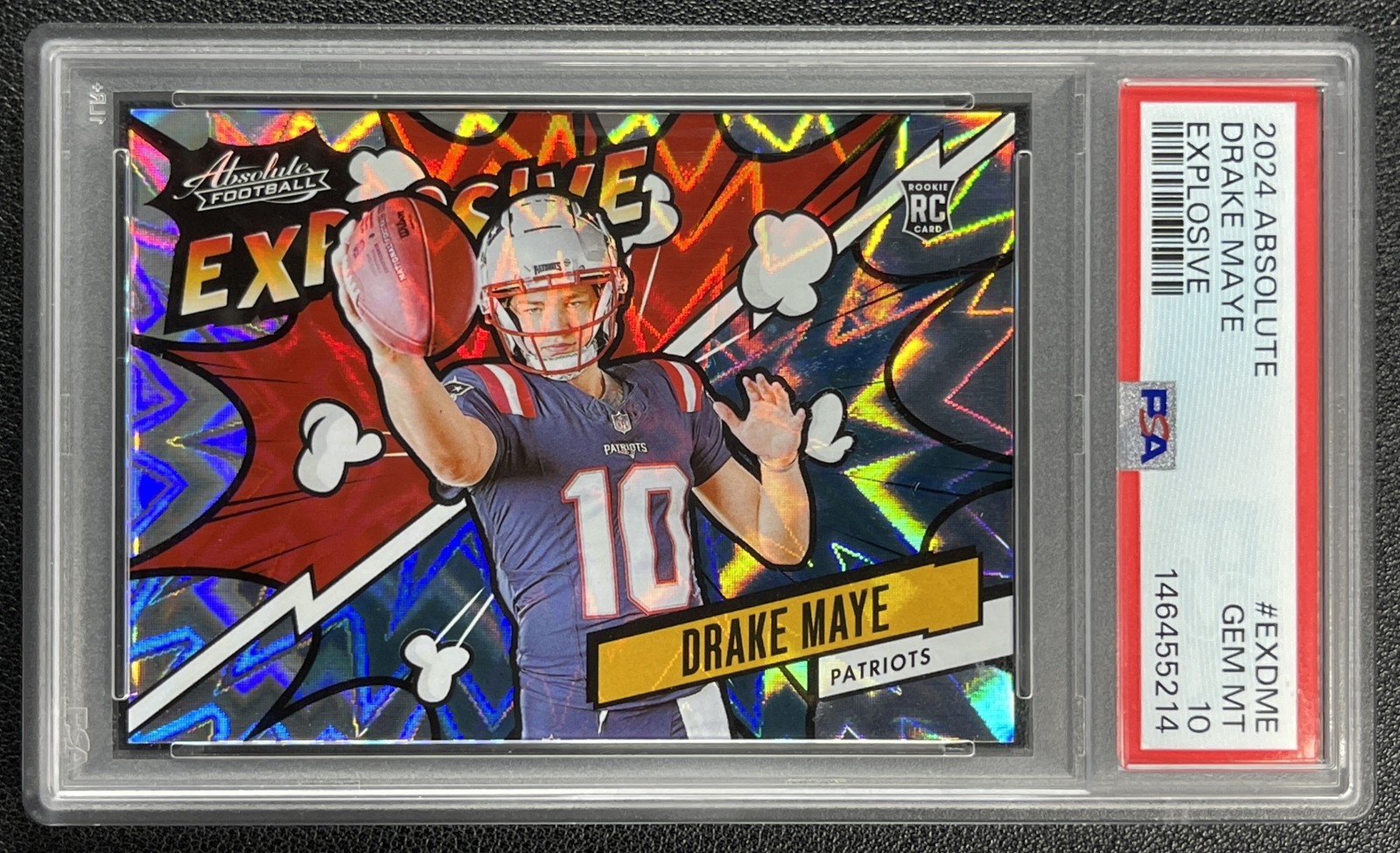 Drake Maye Panini Absolute Explosive #EXDME Base