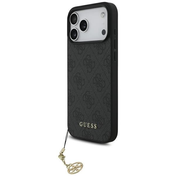 Guess Case For iPhone 17 Pro Max MagSafe Gray With Gold Chain