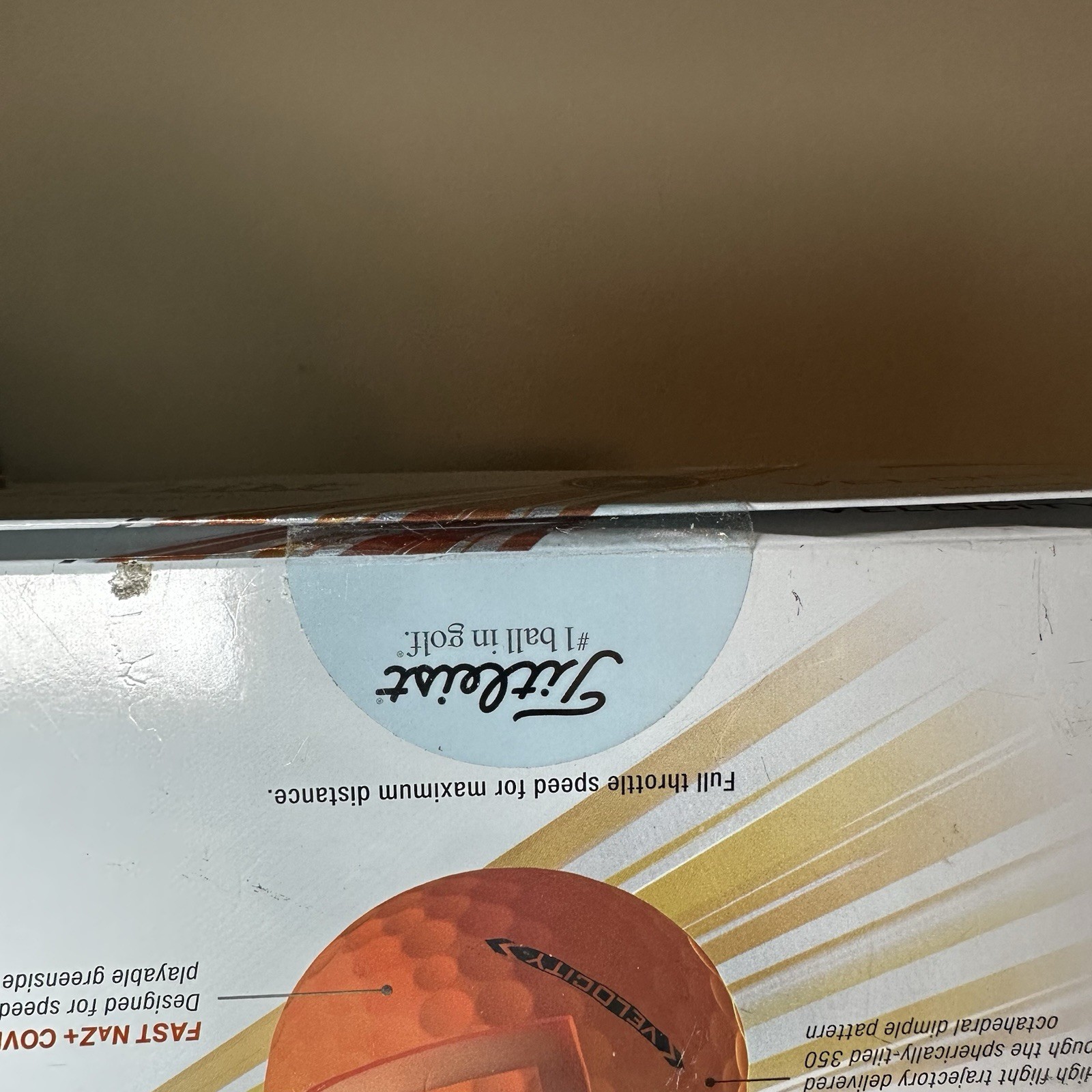 Titleist 2024 Velocity Golf Balls, Men's, Matte Orange