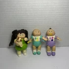 Vintage 1984 Cabbage Patch Kids Doll Mini Figures PVC Figurines lot of 3