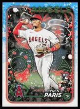 2024 Topps Holiday Kyren Paris #H130 BASEBALL CARD Rookie Los Angeles Angels RC