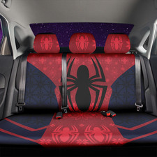 Spider Man Back Seat Covers For Car Christmas Decor Protectors With Foaming