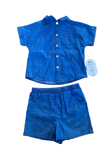 NEW Girl 4T ELEVATED SHORT SETS summer outfits clothes floral / stripes / solid - Picture 8 of 10