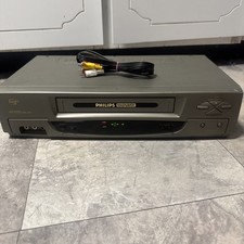 Philips Magnavox VRA633AT21 VHS VCR HQ 4-Head Video Cassette Recorder Tested