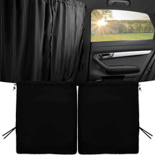 Car Privacy Curtain Universal Car Divider Curtain between Rear Seat Auto Blackou