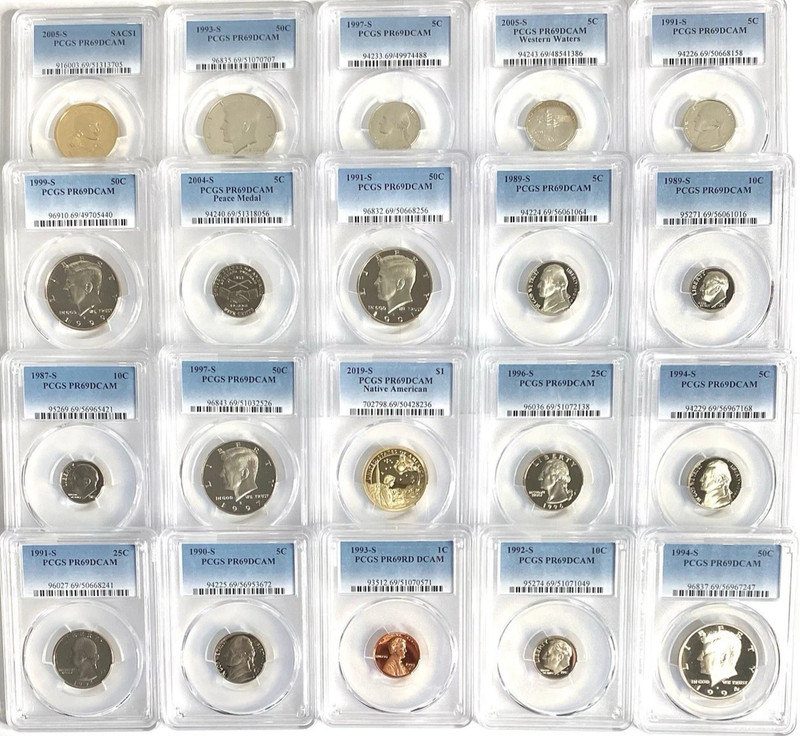 PCGS GRADED 1 U.S. PROOF COIN PR 69 UNCIRCULATED FROM ESTATE HOARD