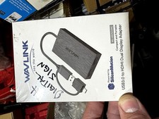 Wavlink WL-UG7602HC USB 3.0 to Dual HDMI Display Adapter NEW Factory Sealed