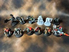Warhammer 40K Orks Ork Boyz- Partially Painted/Primed - Lot of 12