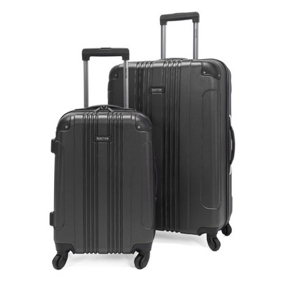 Out of Bounds Lightweight Hardshell 4-Wheel Spinner Luggage, Charcoal, 2-Piec...