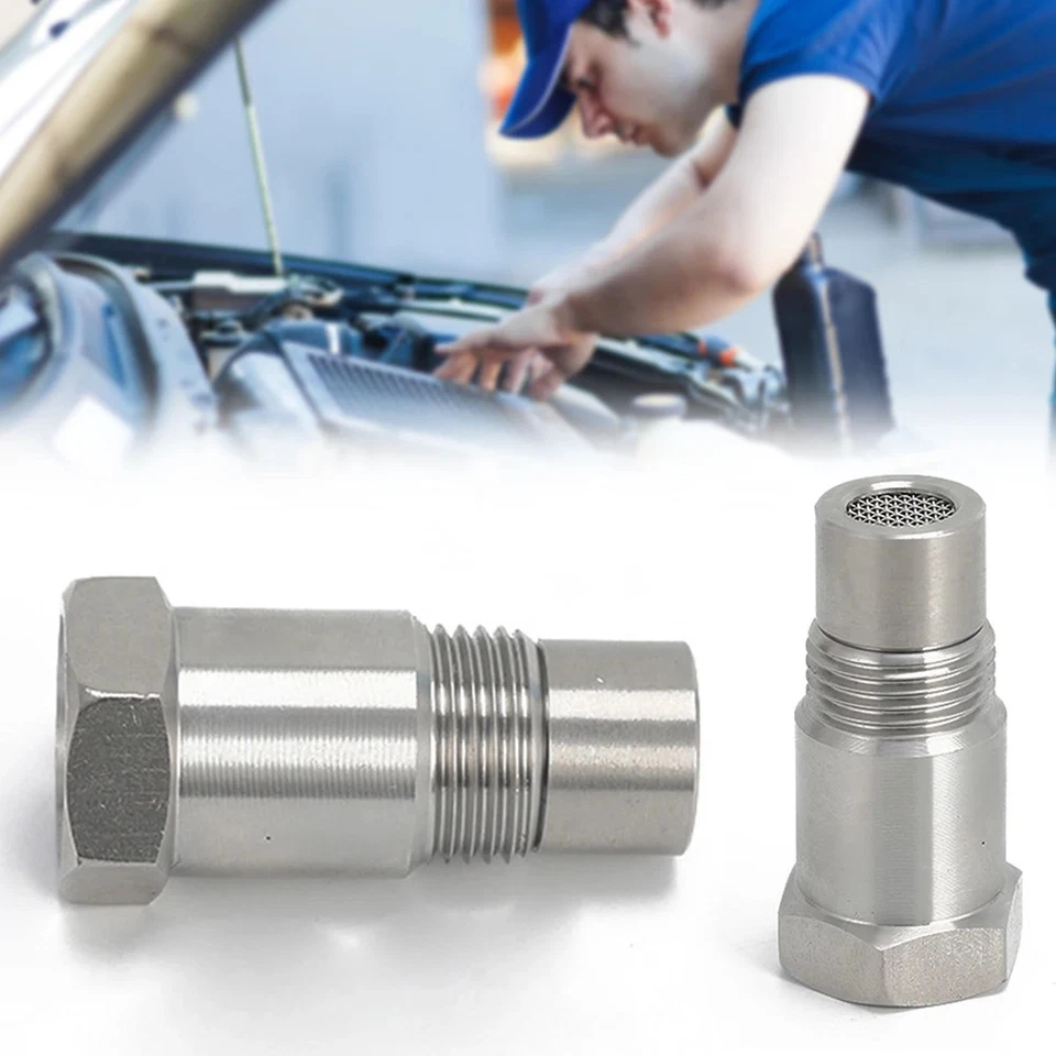 2X Oxygen O2 Lambda Sensor Catalytic Converter Check Fix CEL Spacer Adapter Plug - Image 2 of 4