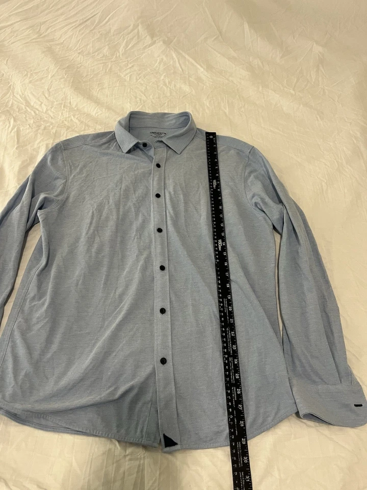 UNTUCKit Casual Shirt Mens XL Long Sleeve Button Down Blue 143 - Image 3 of 4