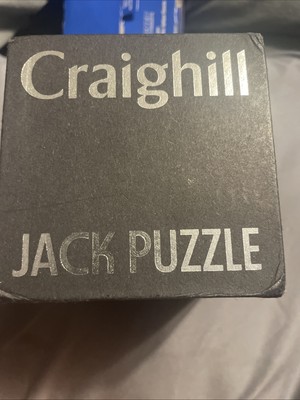 Craighill Jack Puzzle   Solid Brass  Precision Metal Brain Teaser   Gently Used