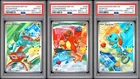 Bulbasaur 037 + Charmander 038 + Squirtle 039 - Pokemon First Partner PSA 10